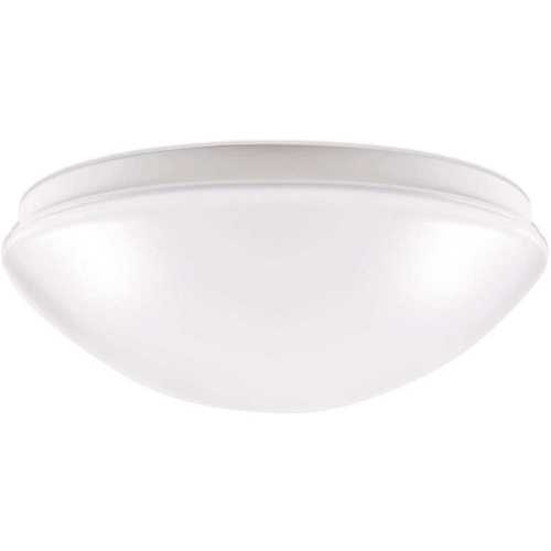 120-Watt 11 in. Low Profile White Integrated LED Round Ceiling Flush Mount