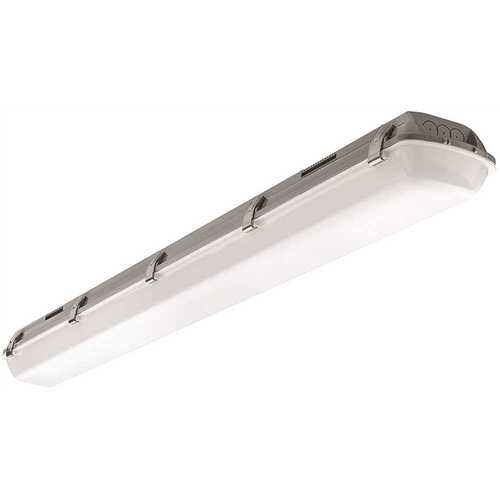 Vapor Tight 4 ft. High Output 5400 Lumens Integrated LED White Wraparound Light 5000K Daylight 0-10V Dimmable