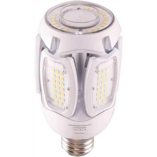 300-Watt Equivalent ED28 Mogul Extended Base Enclosed Fixture and Post Top LED Light Bulb