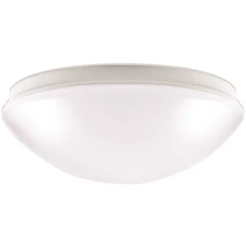 11 in. White Integrated LED Selectable CCT Round Flush Mount Light