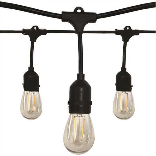 Satco Products Inc. S8020 Outdoor 24 ft. Plug-in Edison Bulb String Light