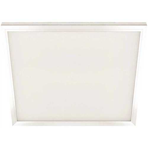 1 ft. x 1 ft. W 10-Watt 800 Lumens Integrated LED Dim White Edge-Lit Flat Panel Flush Mount Light Multi-White - pack of 4