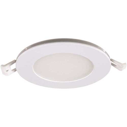 4 in. Color Selectable CCT Canless Integrated LED White Recessed Trim w/Nightlight Mode - pack of 4