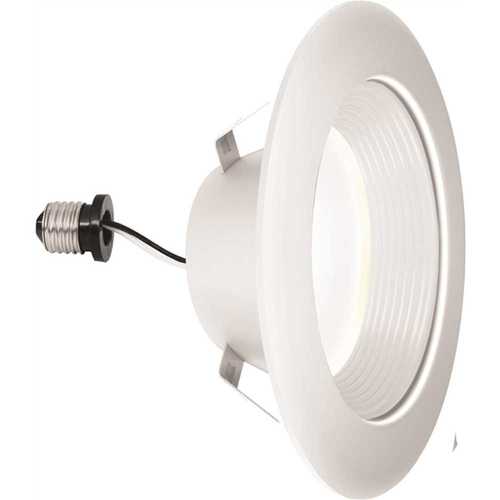 4 in. Color Selectable CCT Deep Baffle White Integrated LED Recessed Trim - pack of 4
