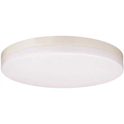 Sylvania 75749 13 in. 120-Volt White Integrated LED Dimmable Flush Mount 3500K with Germ Fighting Technology