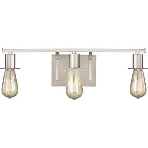 Sea Gull Lighting 4001303-962 Brut 3-Light Brushed Nickel Bathroom Vanity Light Color/Finish Family