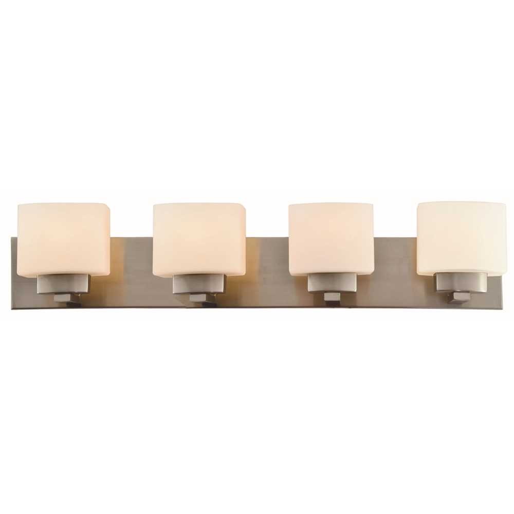 Design House 578013 Dove Creek 4-Light Satin Nickel Bath Light Color/Finish Family