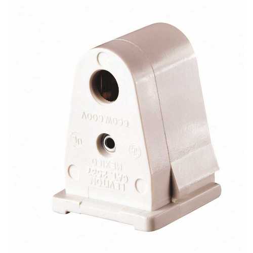 Leviton 2537 660Watt White Slimline Base Single Pin Pedestal SlideOn