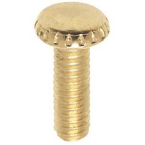 Satco 90/022 #8-32 in. x 1/2 in. Knurled-Head Brass Thumb Screw