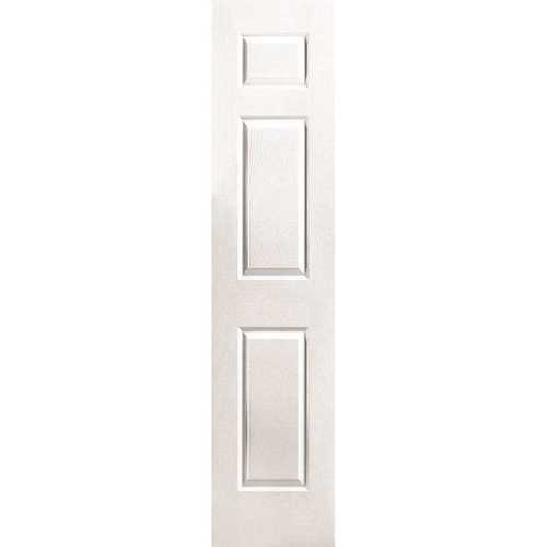 Masonite 0101610180802VV2200010 18 in. x 80 in. Textured 3-Panel Primed White Hollow Core Composite Interior Door Slab