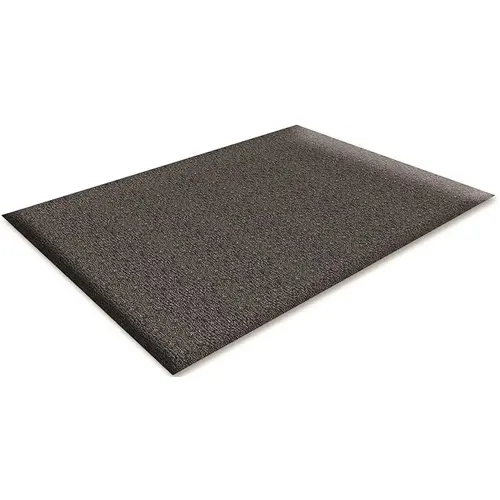 Genuine Joe GJO70370 36 in. L X 24 in. W Rubber Soft Step Vinyl Anti-Fatigue Mat Black