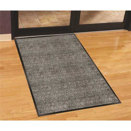 Genuine Joe GJO56352 Silver Series Salt Pepper 36 in. Width x 60 in. Length Polypropylene Indoor Walk-Off Commercial Floor Mat