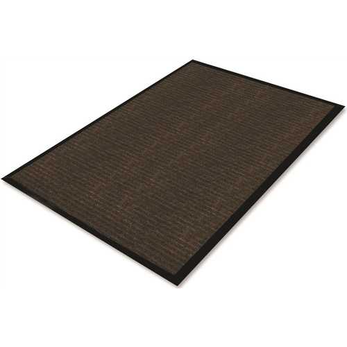 48 in. W x 72 in. L Rubber Gold Dual-Rib Hard Surface Floor Mat