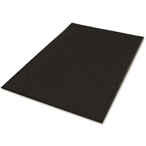Genuine Joe GJO59464 28 in. x 72 in. Nitrile Rubber Platinum Series Indoor Wiper Mats Black