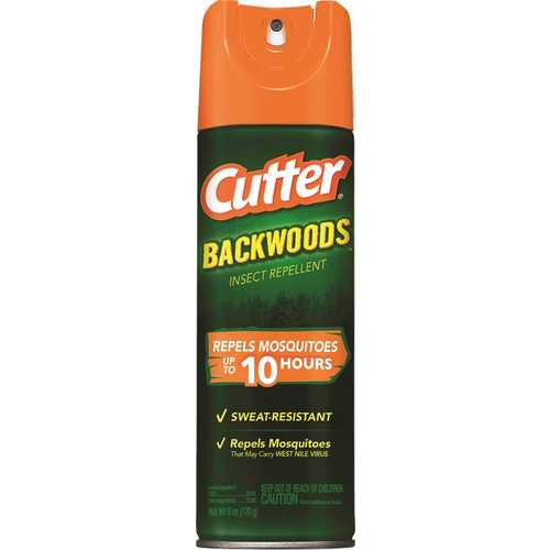 CUTTER Hg-96280-2 6 oz. Backwoods Aerosol Mosquito and Insect Repellent Spray