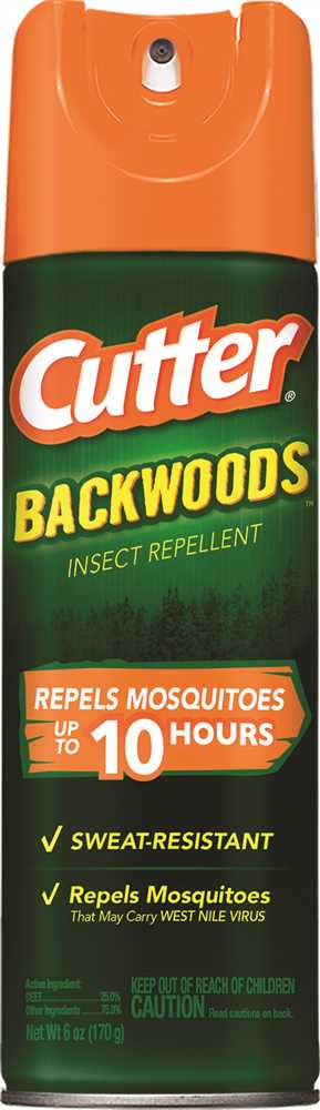 CUTTER Hg-96280-2 Backwoods 96280 Insect Repellent, 6 oz Aerosol Can, Liquid, Light Yellow, Deet, Ethanol