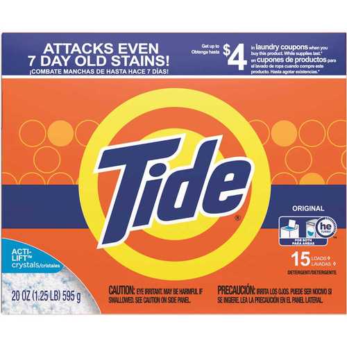 TIDE 003700027782 20 oz. Original Scent Powder Laundry Detergent (15-Loads)