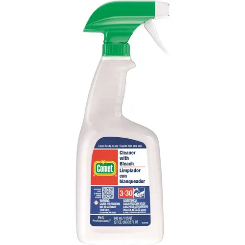 COMET 003700002287 32 oz. Cleaner with Bleach Spray Bottle Clear