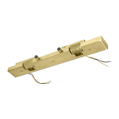 CRL ESK2SB Satin Brass Electric Strike Keeper for Double Doors - Fail Secure