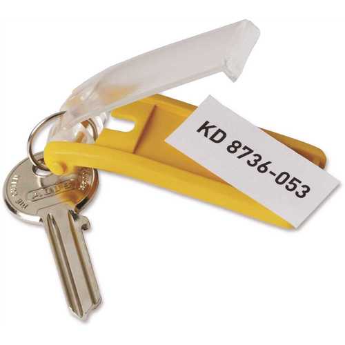 1-1/8 in. x 2-3/4 in. Assorted Plastic Key Tags for Locking Key Cabinets - pack of 24