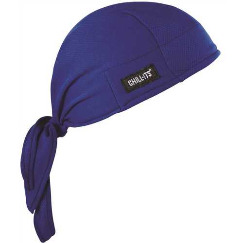 Ergodyne 6615 Chill-Its Blue High-Performance Dew Rag