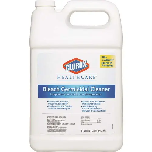 CLOROX 68978 128 oz. Bleach Germicidal Cleaner Refill Clear