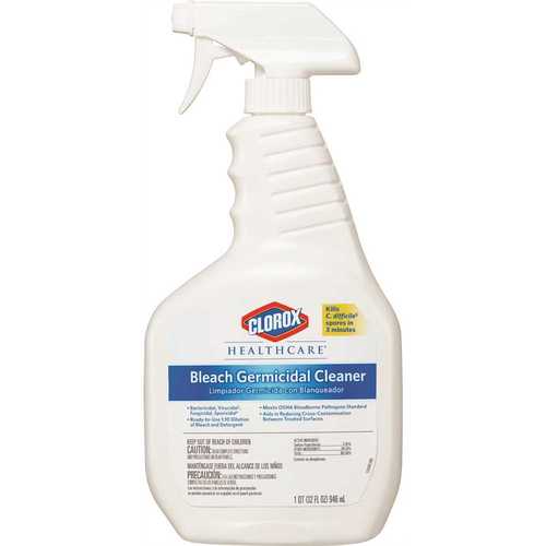 CLOROX 68970 32 oz. Healthcare Bleach Germicidal Cleaner Spray