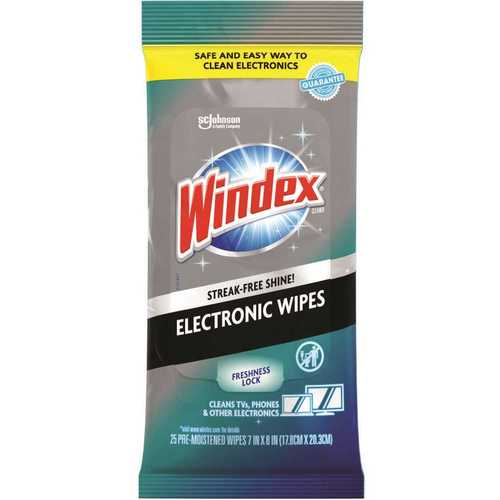 WINDEX 319248 Electronics Pre-Moistened Wipes