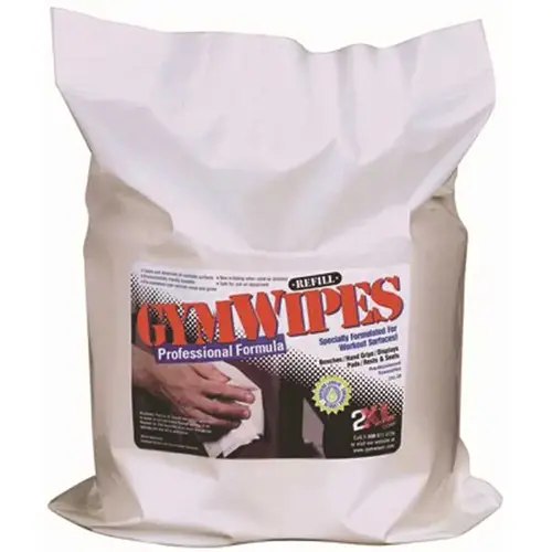 2XL CORPORATION, INC. L38 Gym Wipes Professional, 6 x 8, Unscented, 700/Pack White