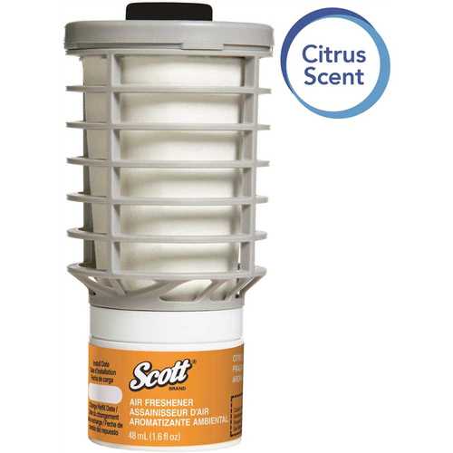 SCOTT 91067 Citrus Automatic/Continuous Release Plug-In Air Freshener Refill