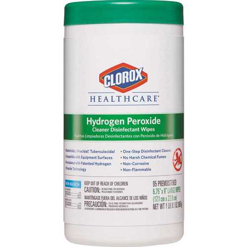 CLOROX 4460030824 Hydrogen Peroxide Cleaner Disinfectant Wipes
