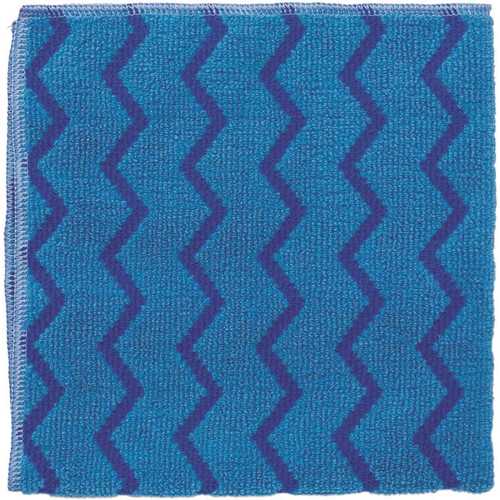 Hygen 16 in. x 16 in. General Purpose Microfiber Cloth Blue