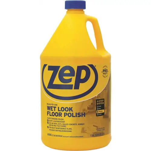 Ready-To-Use Wet-Look Floor Polish, 1 gal, Bottle