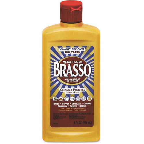 BRASSO RAC89334 8 oz. Metal Surface Polish Bottle