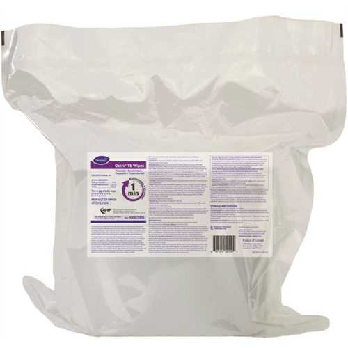 OXIVIR 100823906 11 in. x 12 in. TB Disinfectant Wipes, Refill Only