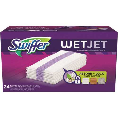 SWIFFER 003700008443 Wet Jet Cleaning Pad Refill - pack of 24
