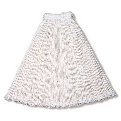 FGV11700 WH00 Wet Mop Head, 1 in Headband, Cotton, White