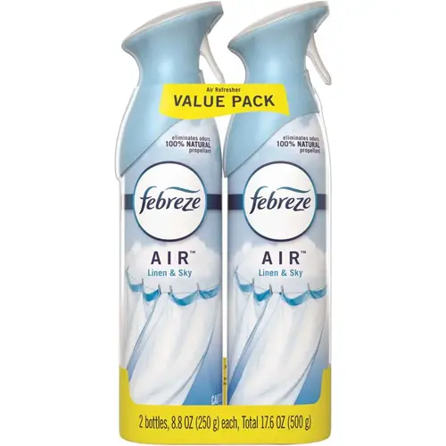 FEBREZE 003700097799 Air Effects 8.8 Oz. Linen and Sky Scent Air Freshener Spray - Pair Clear