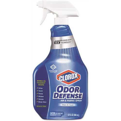 CLOROX CLO31708 32 oz. Commercial Solutions Odor Defense Clean Air/Fabric Spray Bottle