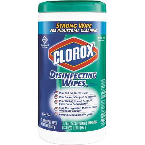CLOROX 4460015949 Fresh Scent Bleach Free Disinfecting Wipes
