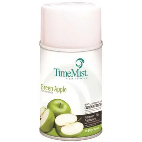 TimeMist 33-2516TMCA Premium 6.6 oz. Green Apple Meter Refill clear