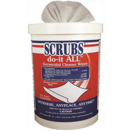 SCRUBS GERMICIDIAL CLEANER WIPES