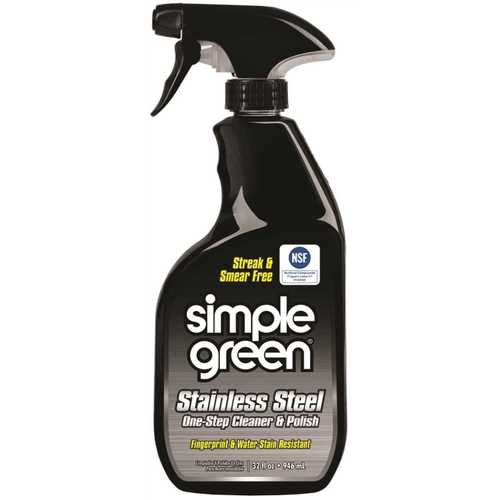 STAINLESS STEEL CLEANER AND POLISH, 32 OZ