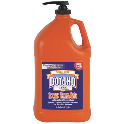DIAL 2340006058 Boraxo Orange Heavy Duty Hand Cleaner - 4/3L