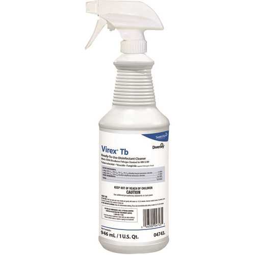 VIREX 04743-XCP12 1 Qt. Lemon Disinfectant Cleaner - pack of 12