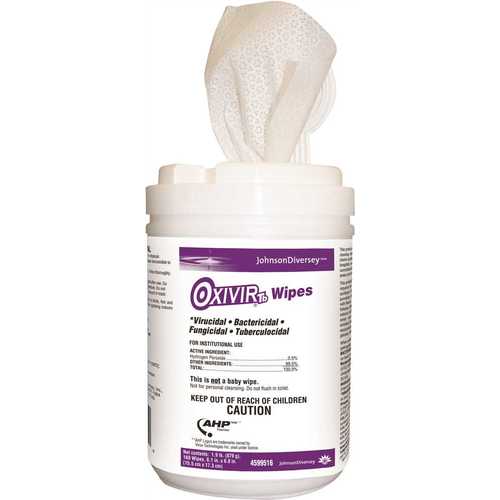 DIVERSEY 4599516 Oxivir TB 6 in. x 7 in. Disinfecting Wipes