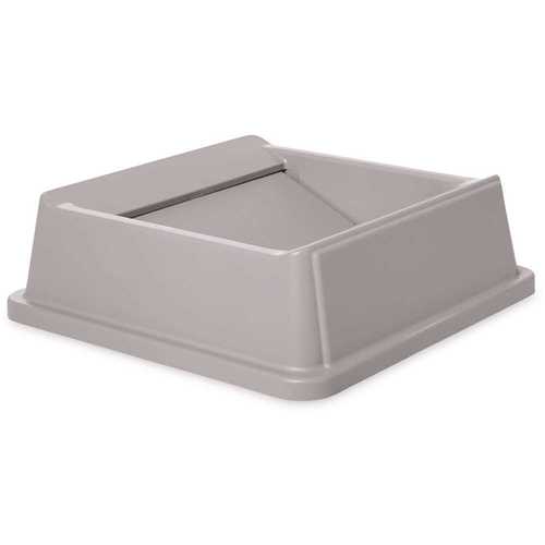 Rubbermaid FG266400GRAY Untouchable 50 Gal. Gray Swing Trash Can Lid
