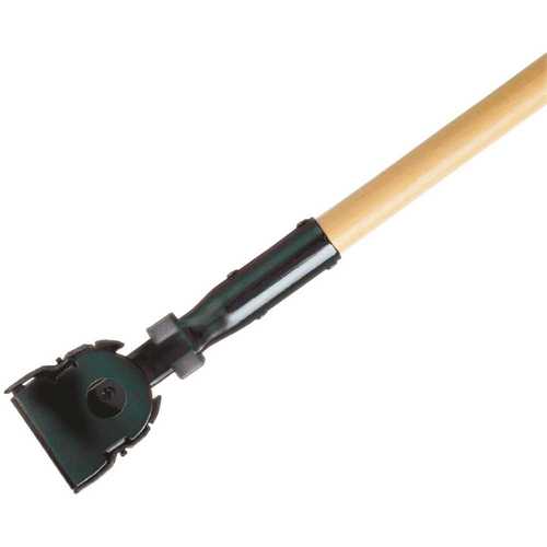 Invader Dust Mop Handle Snap, 1-1/2 in Dia, 60 in L, Snap, Hardwood, Gray