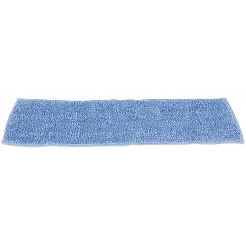 18 in. Blue Microfiber Flat Floor Mop Head