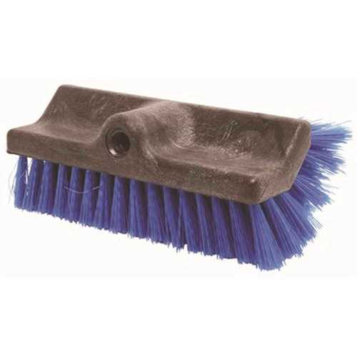 10 in. Blue Polypropylene Dual Surface Scrub Brush